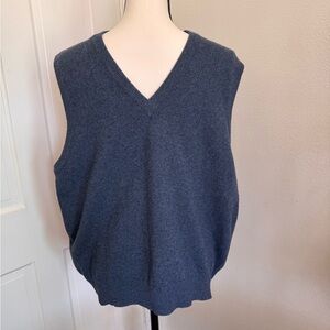 Vintage Mens V-Neck 100% Cashmere Sweater Vest